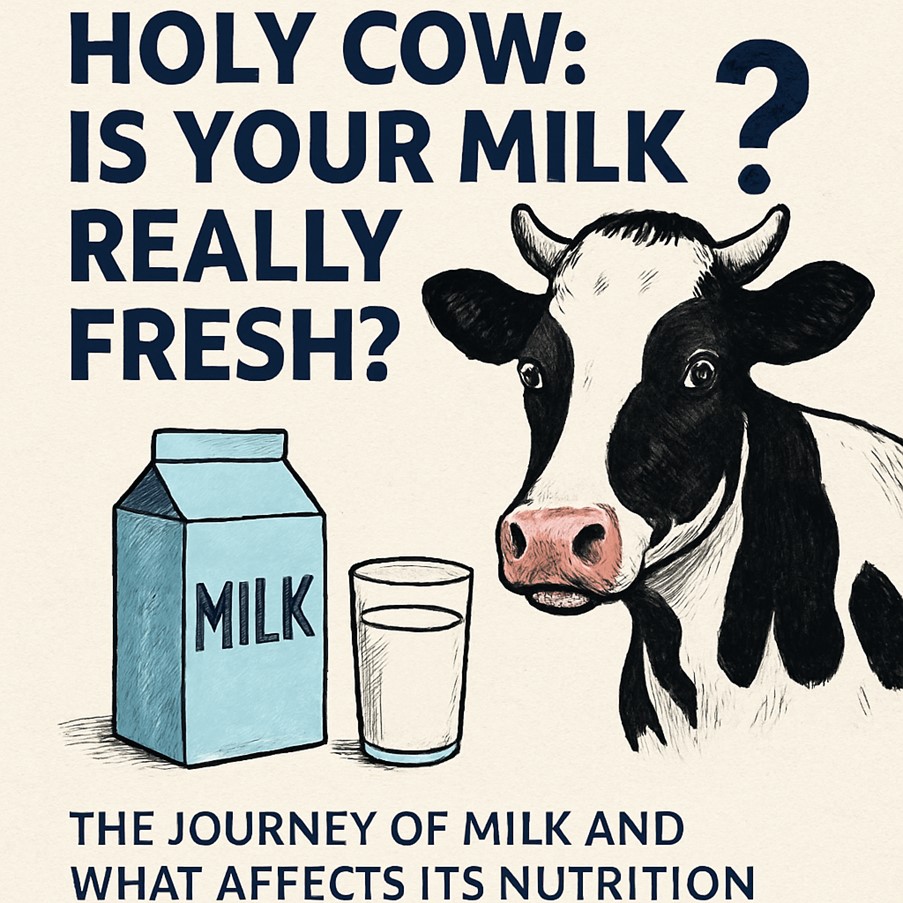 Indian dairy supply chain showing farm-to-fridge milk journey, highlighting freshness, traceability, and impact on milk nutrition and safety
