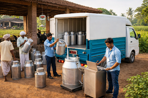 Milk aggregators and logistics