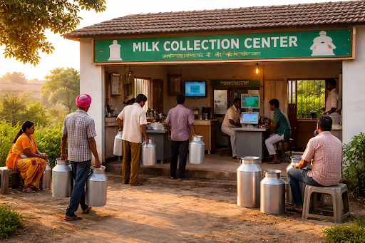 Village milk collection center