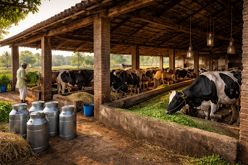 Modernized dairy farm