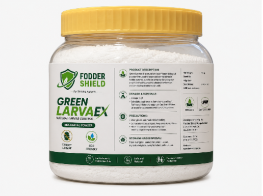 Green LarvaEx: A Biological Answer to Larvae Damage in Hydroponic Fodder Units