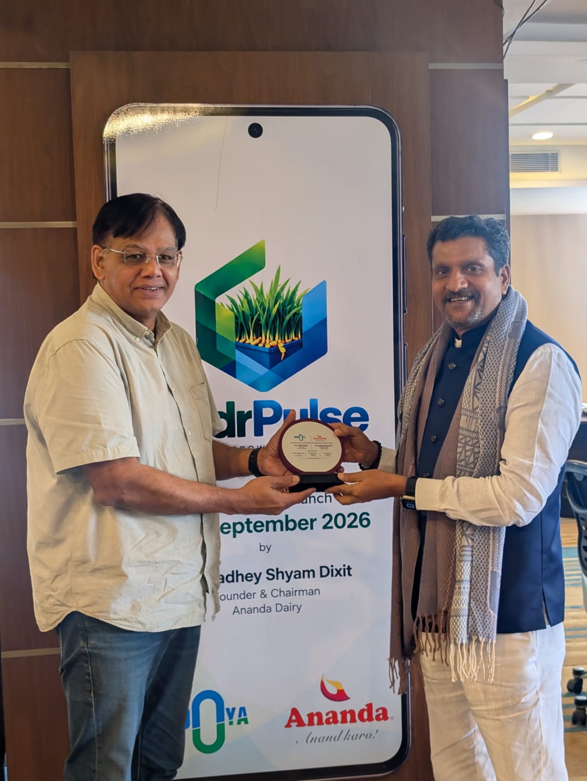 FodrPulse launch, Dr. Dixit and Vijay Singh, Gurgaon, September 2026